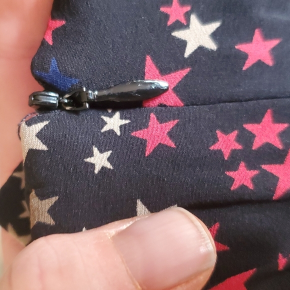 Trina Turk Kitty Hawk Silk Star Dress. - Picture 7 of 10